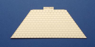 LCC 73-29 O gauge medium signal box hipped roof tile panel